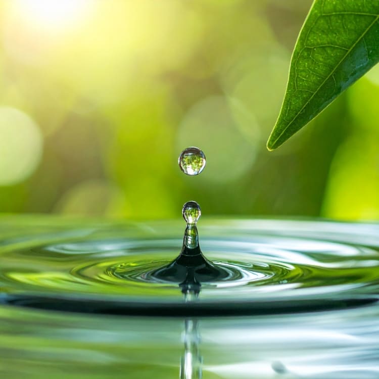 Vue sur l'eau limpide et cristalline d'un aquarium naturel bien équilibré, illustrant l'importance de la qualité de l'eau dans le Chapitre 5 du Guide Officiel de l'Aquariophilie Naturelle.